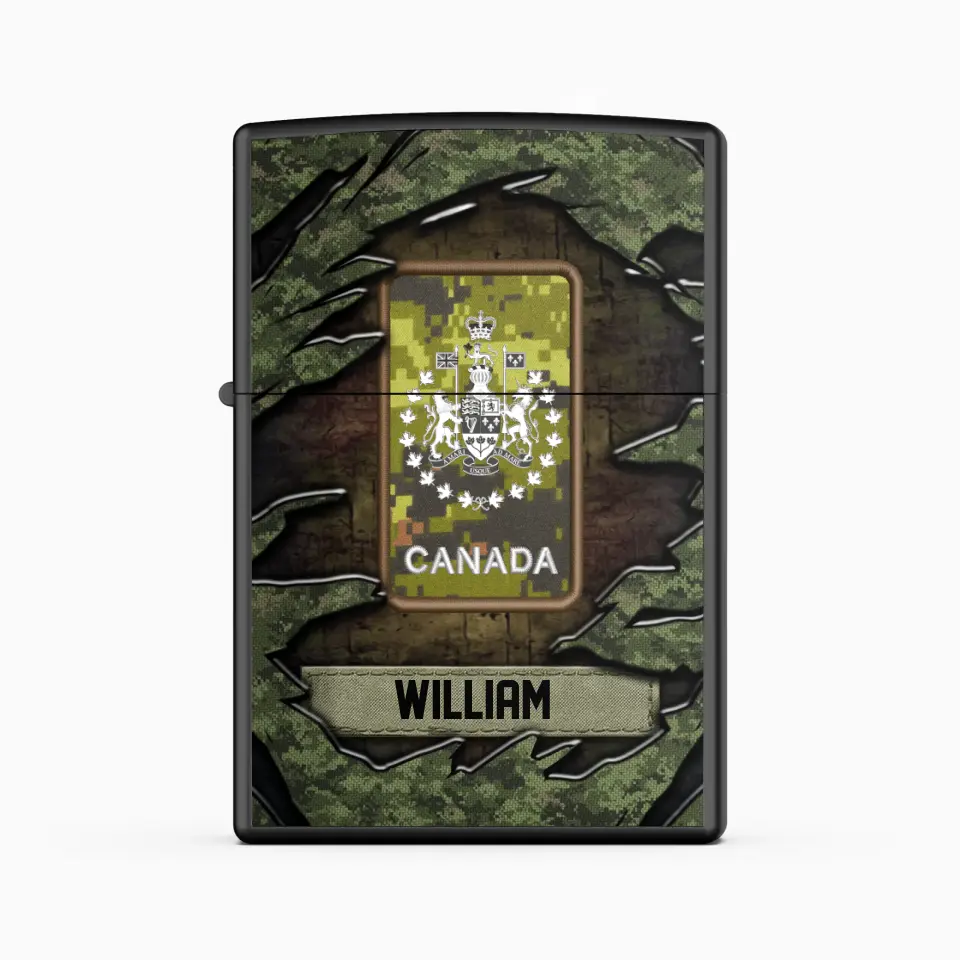 Personalized Canadian Veteran/Soldier Lighter Case Printed 23APR-HQ25