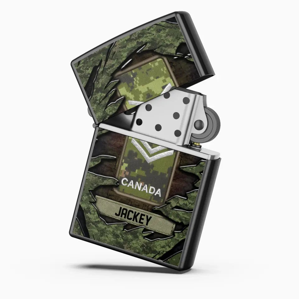 Personalized Canadian Veteran/Soldier Lighter Case Printed 23APR-HQ25