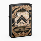 Personalized US Veteran/Soldier Lighter Case Printed 23APR-HQ25
