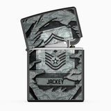 Personalized US Veteran/Soldier Lighter Case Printed 23APR-HQ25