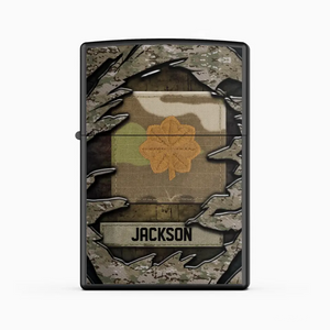 Personalized US Veteran/Soldier Lighter Case Printed 23APR-HQ25