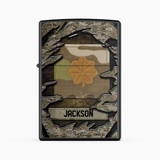 Personalized US Veteran/Soldier Lighter Case Printed 23APR-HQ25