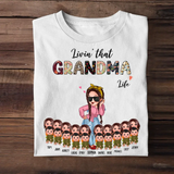 Personalized Livin's That Grandma Life Kid Name T-shirt Printed PNTB2404