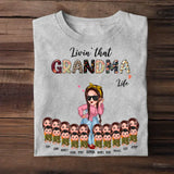 Personalized Livin's That Grandma Life Kid Name T-shirt Printed PNTB2404