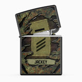 Personalized German Veteran/Soldier Lighter Case Printed 23APR-HQ27