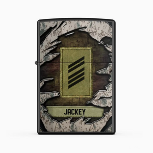 Personalized German Veteran/Soldier Lighter Case Printed 23APR-HQ27