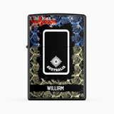 Personalized Australian Veteran/Soldier Rank with Name Lighter Case Printed QTHQ2804