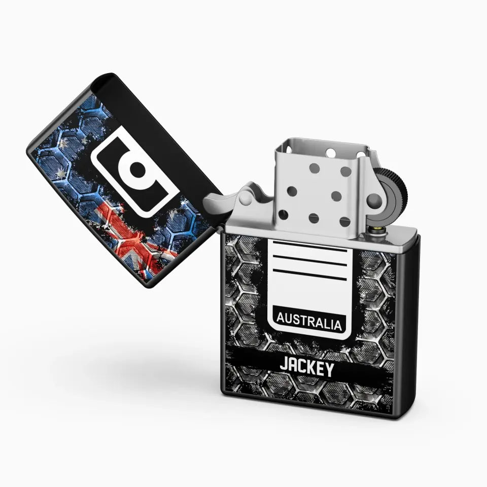 Personalized Australian Veteran/Soldier Rank with Name Lighter Case Printed QTHQ2804