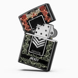 Personalized Canadian Veteran/Soldier Rank with Name Lighter Case Printed QTHQ2804