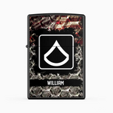 Personalized US Veteran/Soldier Rank with Name Lighter Case Printed QTHQ2804