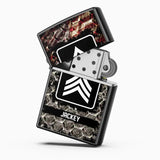 Personalized US Veteran/Soldier Rank with Name Lighter Case Printed QTHQ2804