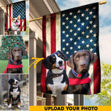 Personalized Upload Your Dog Photo House Flag Printed 23APR-HQ28
