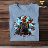 Personalized Upload Your Dog Photo Sunflower Tshirt Printed 23APR-TB28