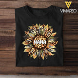 Grandma Mom Sunflower Kids' Custom Names Tshirt Printed 23MAY-TB04