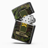 Personalized Finnish Veteran/Soldier Rank Camo with Name Lighter Case Printed 23MAY-HQ04