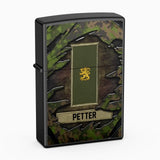 Personalized Finnish Veteran/Soldier Rank Camo with Name Lighter Case Printed 23MAY-HQ04