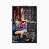 Personalized Upload Your Trucker Photo US Flag Lighter Case Printed QTHQ0405