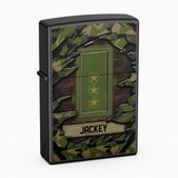 Personalized Swedish Veteran/Soldier Rank Camo with Name Lighter Case Printed 23MAY-HQ04