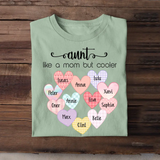 Personalized Auntie Like A Mom But Cooler Tshirt Printed QTTB080523