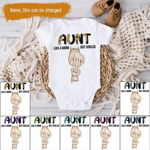 Auntie Grandma Mommy Hands To Hand Baby Onesie Like A Mom But Cooler