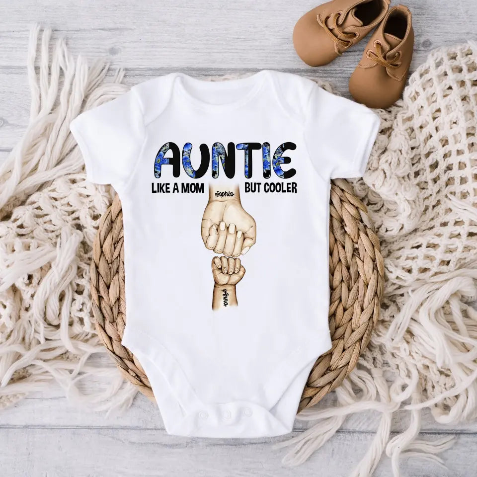 Auntie Grandma Mommy Hands To Hand Baby Onesie Like A Mom But Cooler