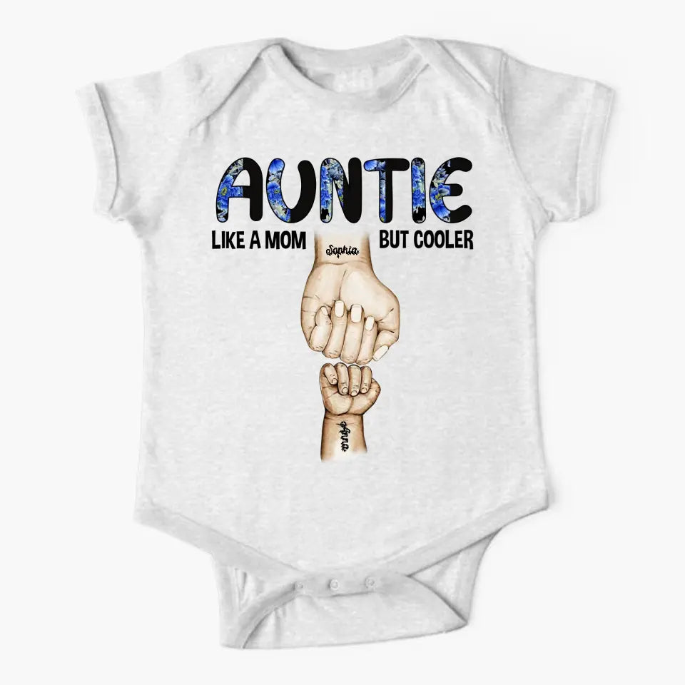 Auntie Grandma Mommy Hands To Hand Baby Onesie Like A Mom But Cooler