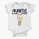 Auntie Grandma Mommy Hands To Hand Baby Onesie Like A Mom But Cooler