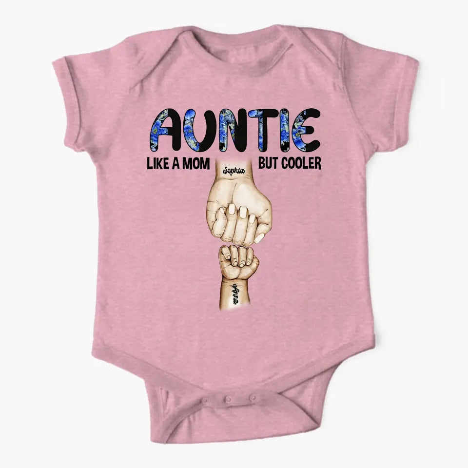 Auntie Grandma Mommy Hands To Hand Baby Onesie Like A Mom But Cooler