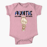 Auntie Grandma Mommy Hands To Hand Baby Onesie Like A Mom But Cooler