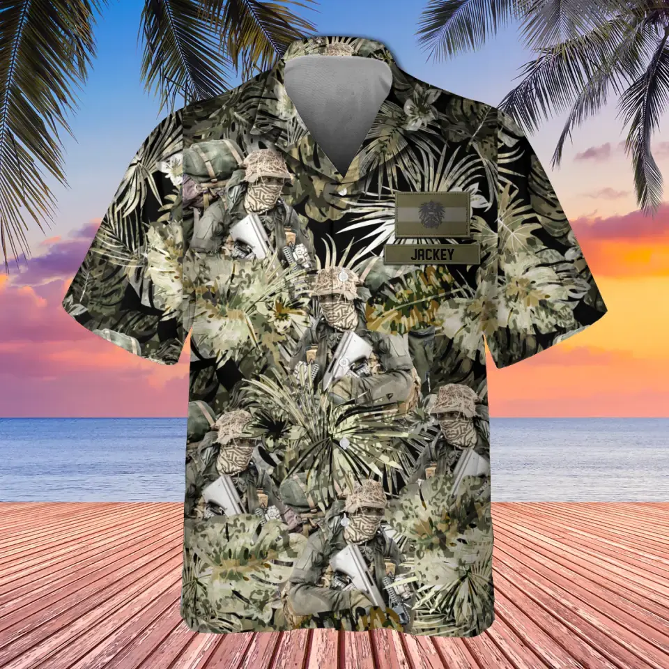 Personalized Austrian Veteran/Soldier with Name Hawaii Shirt Printed 23MAY-HQ13