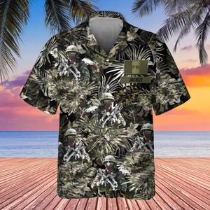 Personalized French Veteran/Soldier with Name Hawaii Shirt Printed 23MAY-HQ13