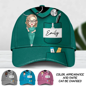 Personalized Nurse & Name Cap Printed 23MAY-DT15
