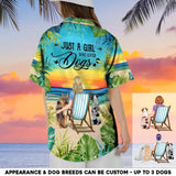 Personalized Just A Girl Who Loves Dogs Dog Mom Dog Lovers Gift Hawaii Shirt Printed PNHQ1705