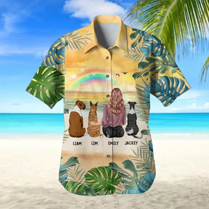Personalized Dog Mom Beach & Sunset Dog Lovers Gift Hawaii Printed PNDT1705