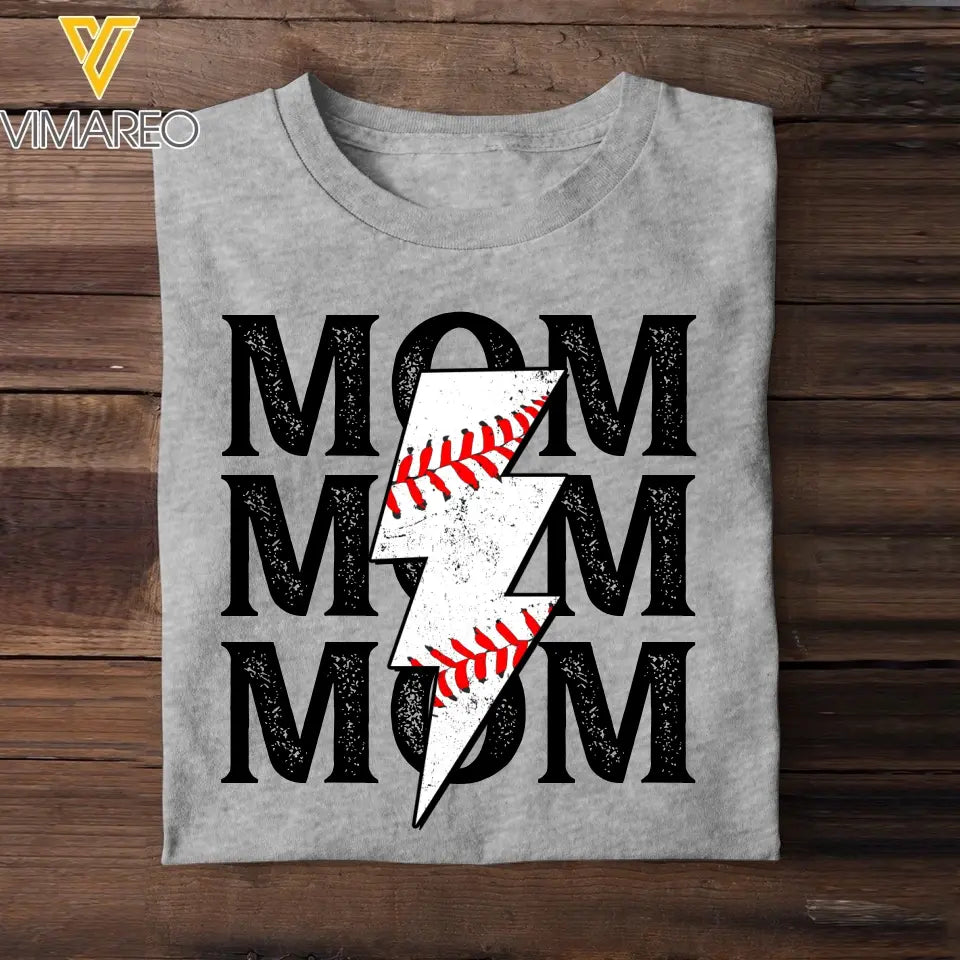 Personalized Baseball Mom Auntie And Kid TShirt Printed QTHQ1905