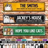 Personalized Hope You Like Cats Gift For Cat Lover Metal Sign 23MAY-HQ19
