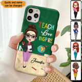Personalized Doll Teacher Chibi Teach Love Inspire Phonecase Teacher Gifts