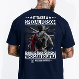 Personalized It Takes A Special Person To Risk So Much For People Who Care So Little UK Veteran/Soldier Rank Camo T-shirt Printed 23MAY-DT23