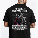Personalized It Takes A Special Person To Risk So Much For People Who Care So Little UK Veteran/Soldier Rank Camo T-shirt Printed 23MAY-DT23