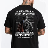 Personalized It Takes A Special Person To Risk So Much For People Who Care So Little US Veteran/Soldier Rank Camo T-shirt Printed 23MAY-DT23
