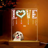 Personalized Love Dogs with Names Dog Lovers Gift Led Lamp Printed 23MAY-HQ24