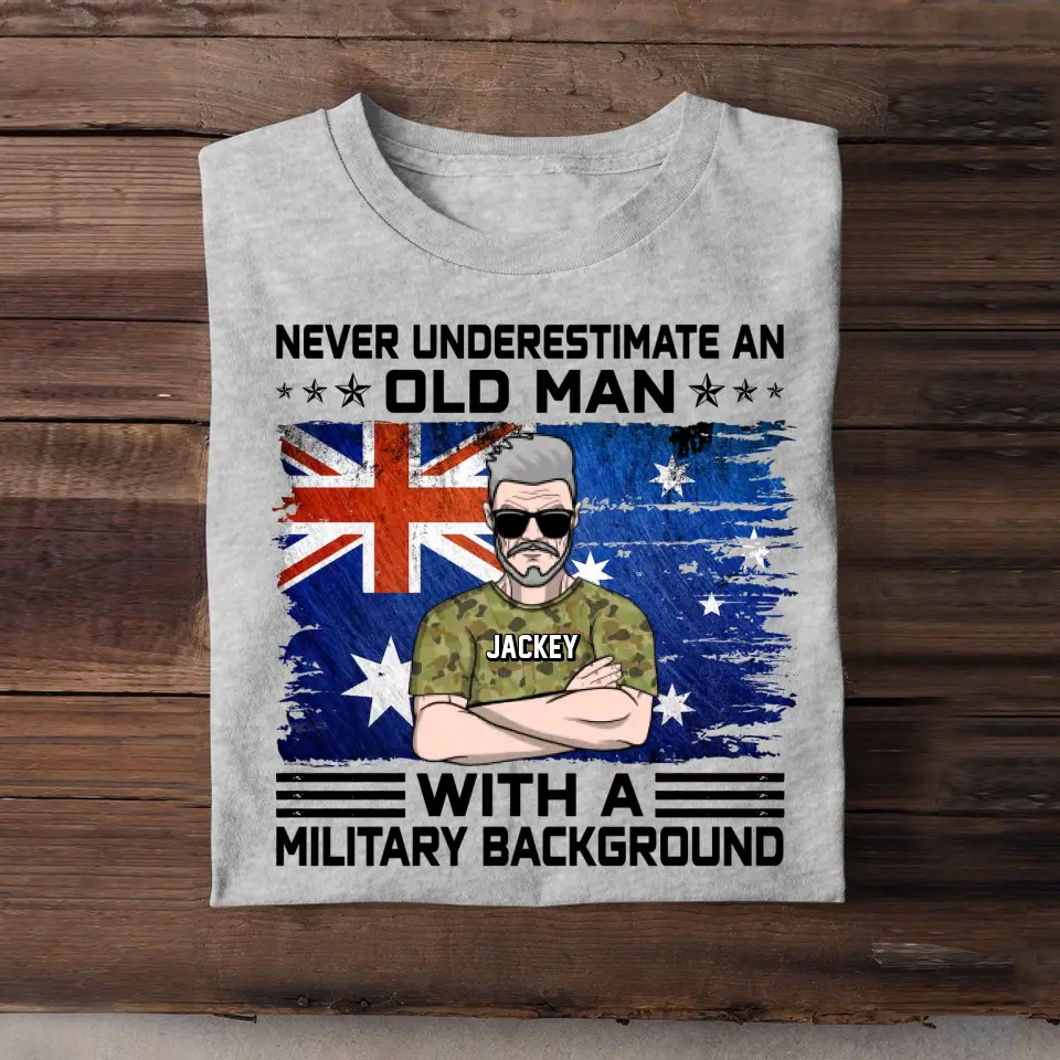 Personalized Australian Veteran Soldier Never Underestimate An Old Man TShirt Printed 23MAY-HQ24