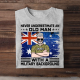 Personalized Australian Veteran Soldier Never Underestimate An Old Man TShirt Printed 23MAY-HQ24