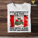Personalized Canadian Veteran Soldier Never Underestimate An Old Man TShirt Printed 23MAY-HQ24