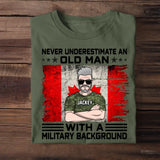 Personalized Canadian Veteran Soldier Never Underestimate An Old Man TShirt Printed 23MAY-HQ24