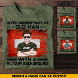 Personalized Swiss Veteran Soldier Never Underestimate An Old Man TShirt Printed 23MAY-HQ24
