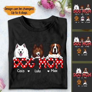 Personalized Dog Mom Dog Lovers T-shirt Printed QTTB2505
