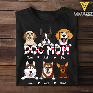 Personalized Dog Mom Dog Lovers T-shirt Printed QTTB2505