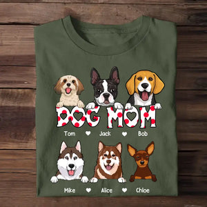 Personalized Dog Mom Dog Lovers T-shirt Printed QTTB2505