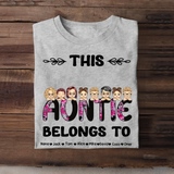 Personalized This Auntie Belongs To & Kids Names T-shirt Printed 23MAY-PTN26